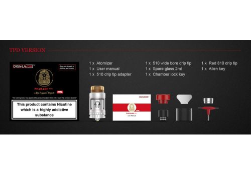 Geek Vape - Digiflavor Pharaoh Mini RTA 2ml - "A Rip Trippers Project"