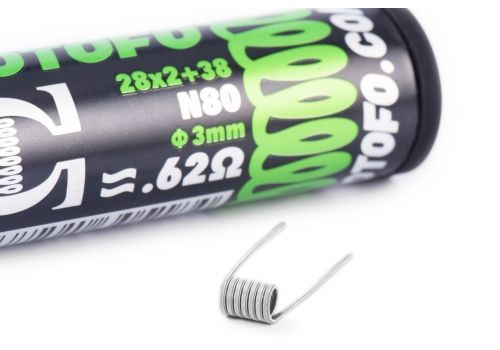 Wotofo - Pre-Built Coils (Pack of 10) - 0.62 Ohm Dual Core Fused Clapton