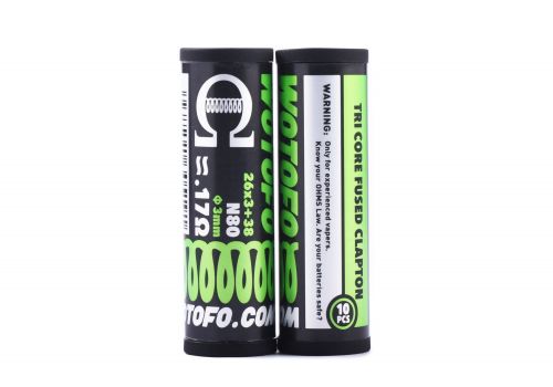 Wotofo - Pre-Built Coils (Pack of 10) - 0.17 Ohm Triple Core Fused Clapton