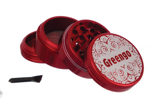 GREENGO Grinder 4 part 50mm Red