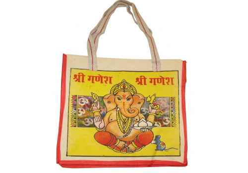 Ganesha Cotton Bag With Zip (40cm x 35cm)