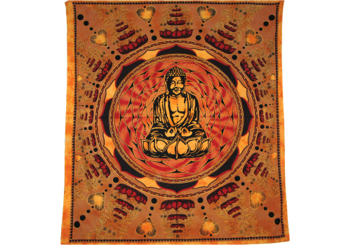 Bed Cover LOTUS BUDDHA Design 