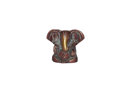 Brass Ganesha Statue No.4 - BROWN finish