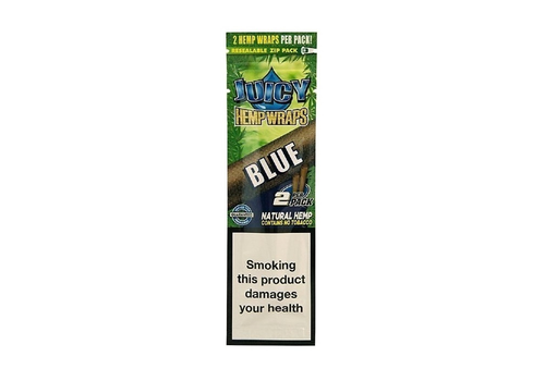 Juicy Jay HEMP Blunt Wraps BLUE 2 in pack