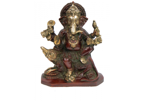 Brass Ganesh Statue (23cm x 2.6kg)