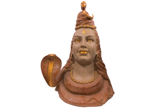 Brass Shiva head Statue (71cm x 29kg)