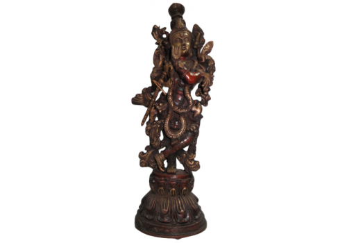 Brass Krishna Statue (51cm x 8.5kg)